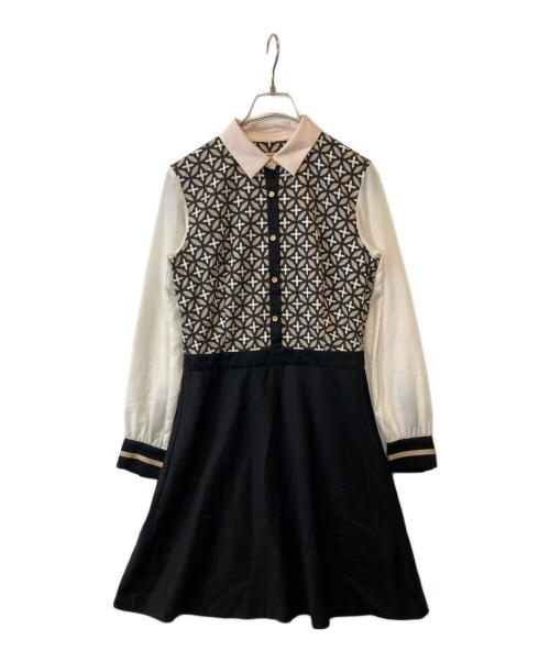 DRESSTERIOR（ドレステリア）DRESSTERIOR (ドレステリア) オーバーラップサークルシャツワンピース 085-57017 ブラック サイズ:36の古着・服飾アイテム