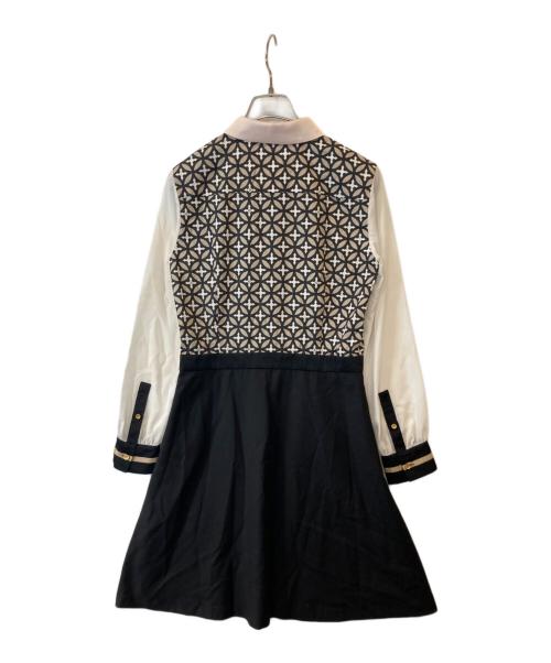 DRESSTERIOR（ドレステリア）DRESSTERIOR (ドレステリア) オーバーラップサークルシャツワンピース 085-57017 ブラック サイズ:36の古着・服飾アイテム