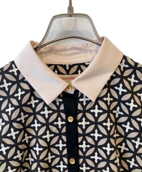 DRESSTERIOR（ドレステリア）DRESSTERIOR (ドレステリア) オーバーラップサークルシャツワンピース 085-57017 ブラック サイズ:36の古着・服飾アイテム