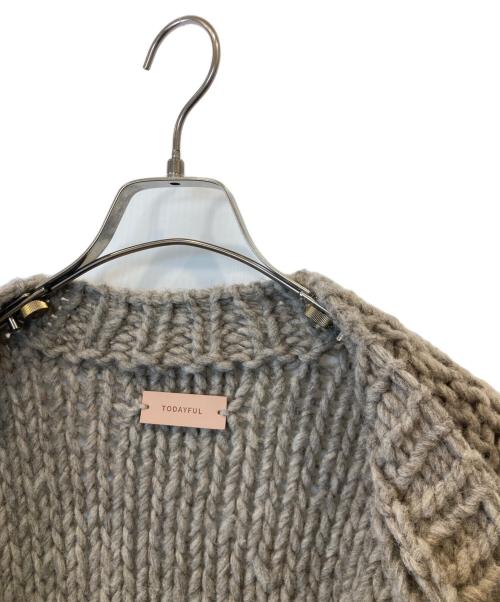 TODAYFUL（トゥデイフル）TODAYFUL (トゥデイフル) ケーブルハンドニットカーディガン 11820518 ベージュ サイズ:38の古着・服飾アイテム