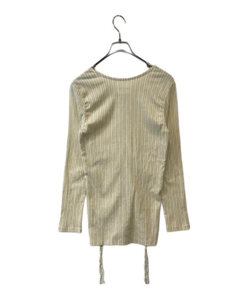 Ameri（アメリ）Ameri (アメリ) SIDE DRAWSTRINGS GATHER TOP 01210350240 カットソー ベージュ サイズ:FREEの古着・服飾アイテム
