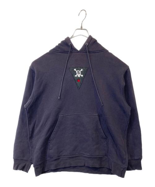 stussy（ステューシー）stussy (ステューシー) スカルロゴパーカー ブラック サイズ:Mの古着・服飾アイテム