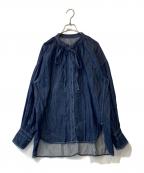 machattマチャット）の古着「デニムブラウス」｜インディゴ