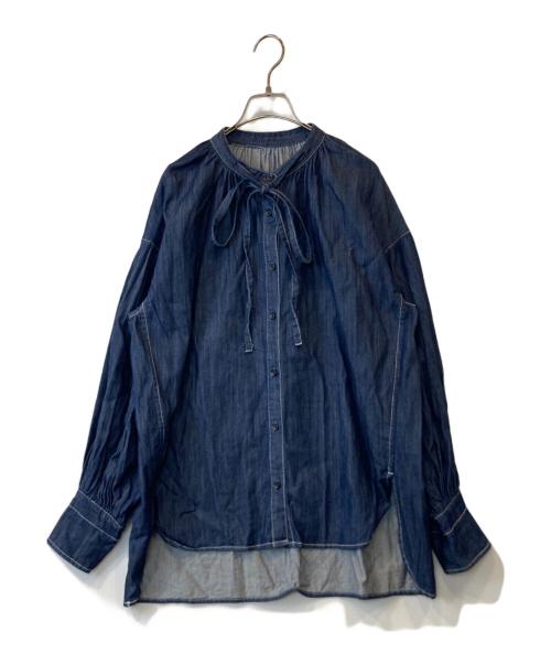 machatt（マチャット）machatt (マチャット) デニムブラウス インディゴ サイズ: Freeの古着・服飾アイテム