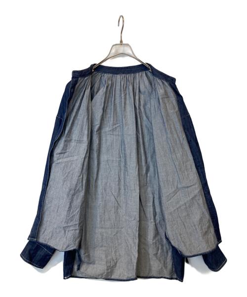machatt（マチャット）machatt (マチャット) デニムブラウス インディゴ サイズ: Freeの古着・服飾アイテム