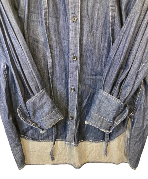 machatt（マチャット）machatt (マチャット) デニムブラウス インディゴ サイズ: Freeの古着・服飾アイテム