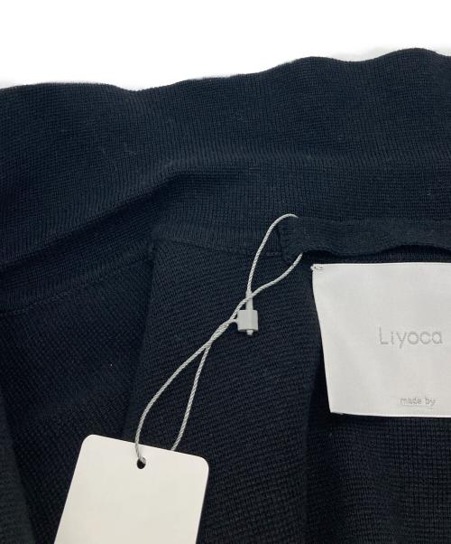 Liyoca（リヨカ）liyoca (リヨカ) ミラノリブニットチェスターコート E3700 ブラック サイズ:FREEの古着・服飾アイテム