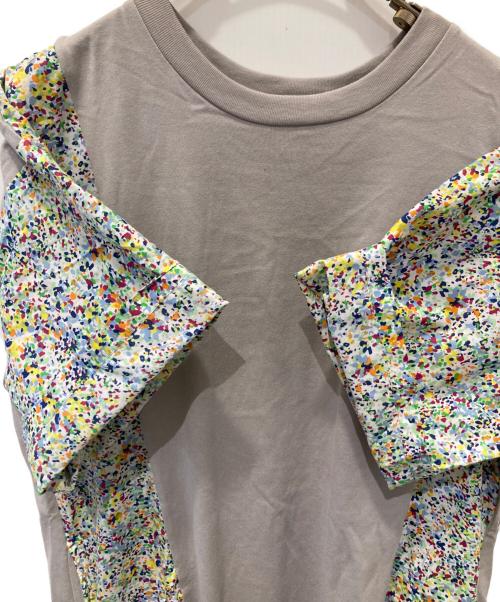 ZUCCA（ズッカ）ZUCCA (ズッカ) LIBERTY PRINTドッキングワンピース　ZU31JH175ｄ グレー サイズ:Mの古着・服飾アイテム