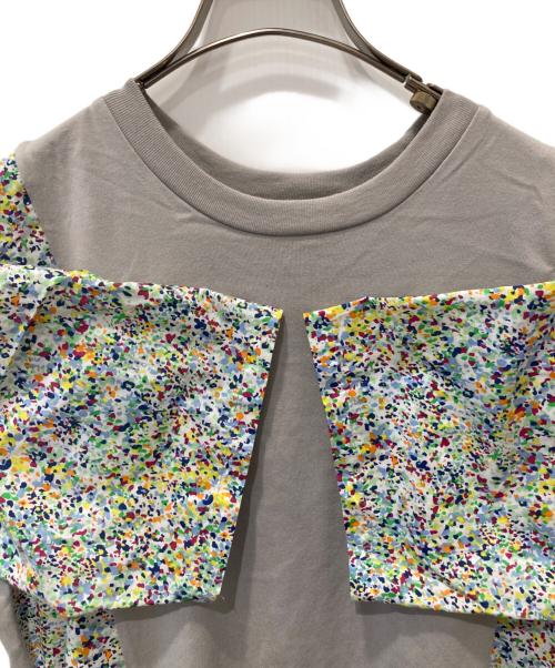 ZUCCA（ズッカ）ZUCCA (ズッカ) LIBERTY PRINTドッキングワンピース　ZU31JH175ｄ グレー サイズ:Mの古着・服飾アイテム