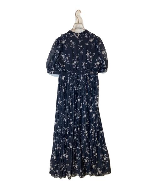 MERCURY DUO（マーキュリーデュオ）MERCURY DUO (マーキュリーデュオ) 花柄ラッフルプリーツティアードワンピース　002420303401 ネイビー サイズ:Mの古着・服飾アイテム