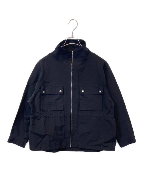 DRESSTERIOR（ドレステリア）DRESSTERIOR (ドレステリア) ブライトグログランスタンドカラーブルゾン ブラック サイズ:36の古着・服飾アイテム