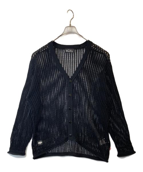 Manastash（マナスタッシュ）Manastash (マナスタッシュ) メッシュカーディガン ブラック サイズ:Mの古着・服飾アイテム
