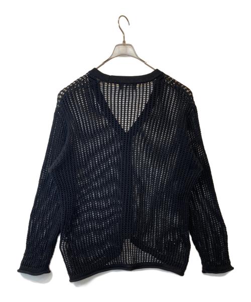 Manastash（マナスタッシュ）Manastash (マナスタッシュ) メッシュカーディガン ブラック サイズ:Mの古着・服飾アイテム