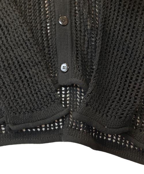 Manastash（マナスタッシュ）Manastash (マナスタッシュ) メッシュカーディガン ブラック サイズ:Mの古着・服飾アイテム