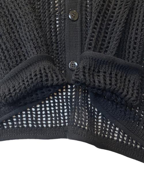 Manastash（マナスタッシュ）Manastash (マナスタッシュ) メッシュカーディガン ブラック サイズ:Mの古着・服飾アイテム