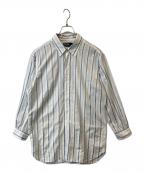 POLO by  RALPH LAURENポロ バイ ラルフローレン）の古着「プルオーバーストライプシャツ」｜ホワイト