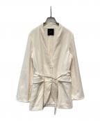 anuansアニュアンス）の古着「ミドルレングススリットスリーブジャケット　1523501374」｜アイボリー