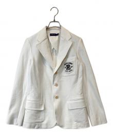 POLO RALPH LAUREN（ポロ・ラルフローレン）の古着「ワッペンコットンブレザー」｜ホワイト