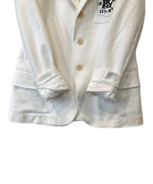 POLO RALPH LAUREN（ポロ・ラルフローレン）POLO RALPH LAUREN (ポロ・ラルフローレン) ワッペンコットンブレザー ホワイト サイズ:2の古着・服飾アイテム