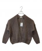 evam evaエヴァムエヴァ）の古着「モヘアシルクカーディガン」｜ブラウン