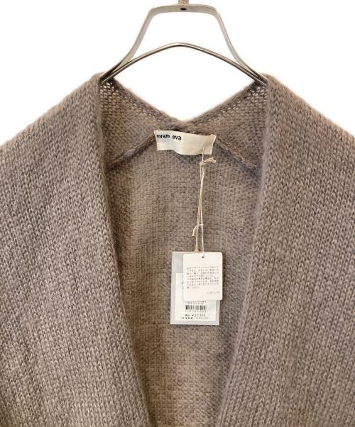 evam eva（エヴァムエヴァ）evam eva (エヴァムエヴァ) モヘアシルクカーディガン ブラウン サイズ:Mの古着・服飾アイテム