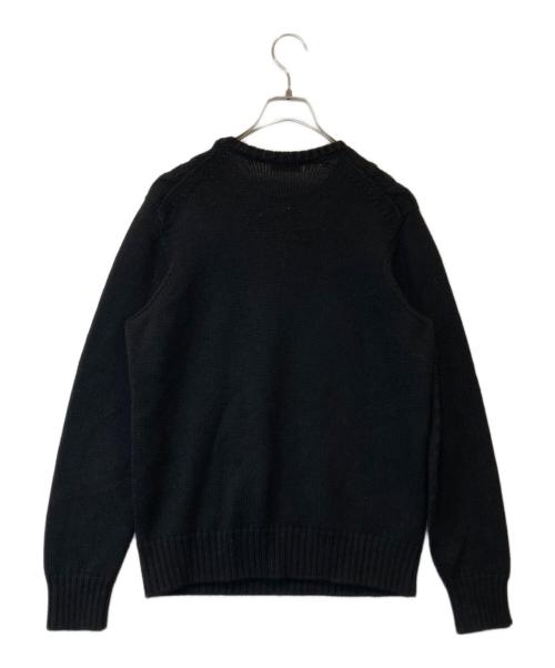 Drumohr（ドルモア）Drumohr (ドルモア) ケーブルクルーニット 21-15-0002-899 ブラック サイズ:48の古着・服飾アイテム