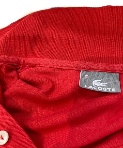 LACOSTE（ラコステ）LACOSTE (ラコステ) ポロシャツ レッド サイズ:2の古着・服飾アイテム