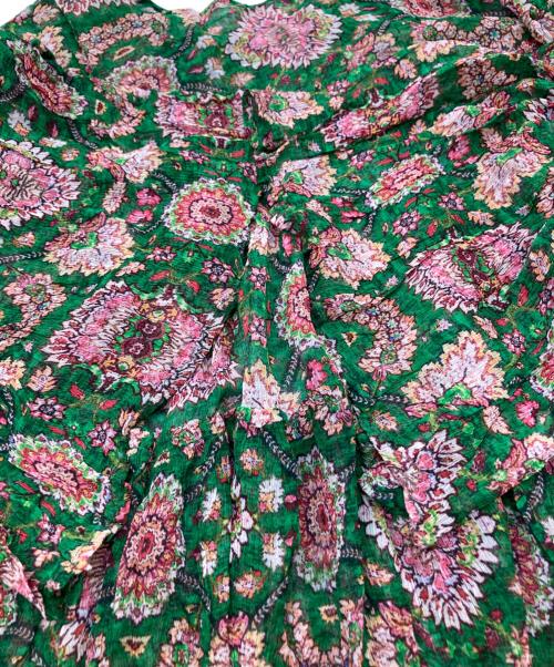 ne quittez pas（ヌキテパ）ne quittez pas (ヌキテパ) 総柄ブラウス　172N-W156 グリーン サイズ:L 未使用品の古着・服飾アイテム