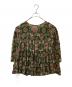 ne quittez pas（ヌキテパ）の古着「総柄ブラウス　172N-W156」｜グリーン