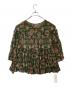 ne quittez pas (ヌキテパ) 総柄ブラウス　172N-W156 グリーン サイズ:L 未使用品：4000円