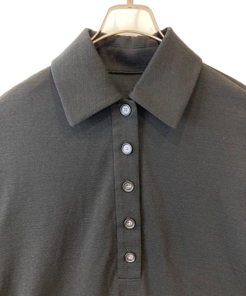 ELIN（エリン）ELIN　 (エリン) ニットポロジャージーワンピース　12005-24-0901 ブラック サイズ:36の古着・服飾アイテム