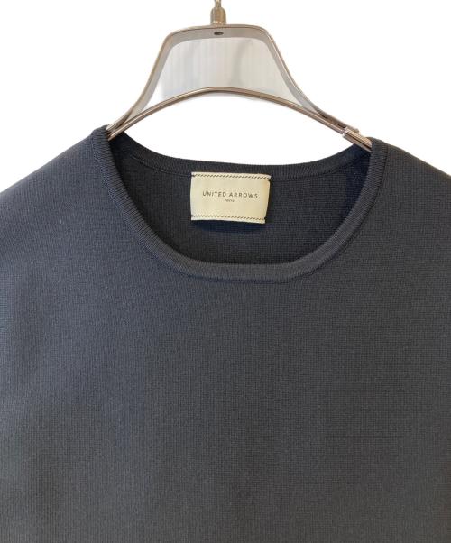 UNITED ARROWS TOKYO（ユナイテッドアローズトウキョウ）UNITED ARROWS TOKYO (ユナイテッドアローズトウキョウ) ペプラム ショートスリーブ ニット ブラック サイズ: Freeの古着・服飾アイテム