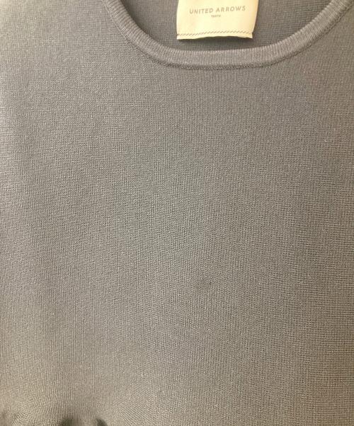 UNITED ARROWS TOKYO（ユナイテッドアローズトウキョウ）UNITED ARROWS TOKYO (ユナイテッドアローズトウキョウ) ペプラム ショートスリーブ ニット ブラック サイズ: Freeの古着・服飾アイテム