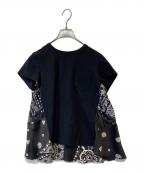 sacaiサカイ）の古着「アーカイブペイズリーTシャツ　21-05442」｜ブラック