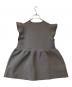 UNITED ARROWS TOKYO　　 (ユナイテッドアローズトウキョウ) ペプラムフリルスリーブジャガードニット　1518-106-1787 グレー サイズ:FREE：5000円