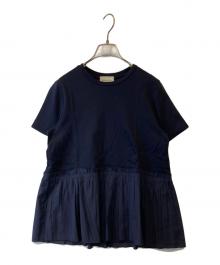 UNITED ARROWS TOKYO（ユナイテッドアローズトウキョウ）の古着「ティアード コンビ ショートスリーブ カットソー　1517-215-2469」｜ネイビー