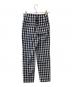 UNITED ARROWS TOKYO (ユナイテッドアローズトウキョウ) シャイニー ギンガムチェック パンツ　1514-162-5455 ネイビー×ホワイト サイズ:34 未使用品：4000円