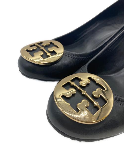 TORY BURCH（トリーバーチ）TORY BURCH (トリーバーチ) ウェッジソールパンプス ブラック サイズ:6の古着・服飾アイテム