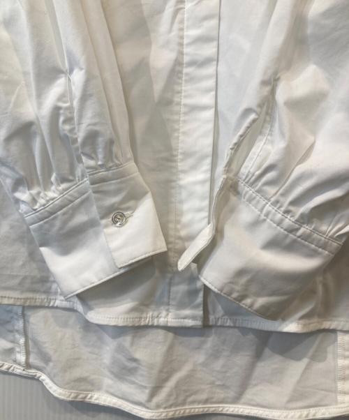 ESTNATION（エストネーション）ESTNATION (エストネーション) ショルダーフリルブラウス　22-109-10-080334 ホワイト サイズ:36の古着・服飾アイテム