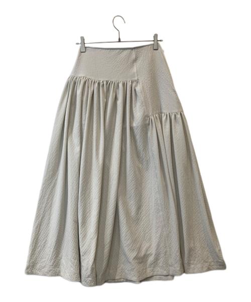 meri（ミーリー）meri (ミーリー) アシメ切替ティアードボリュームスカート　B250102 アイボリー サイズ:FREEの古着・服飾アイテム