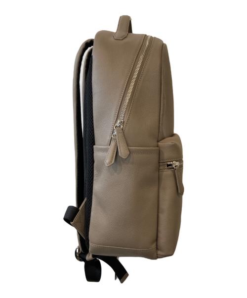 MURA（ムラ）MURA (ムラ) シュリンクレザー ダブルジッパー バックパック ブラウン サイズ:FREEの古着・服飾アイテム