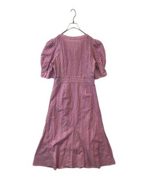 LANVIN en Bleu（ランバンオンブルー）LANVIN en Bleu (ランバンオンブルー) ボタニカルダイレースワンピース　3036314 ラベンダー サイズ:36の古着・服飾アイテム