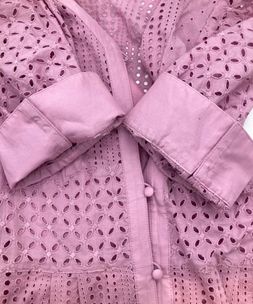 LANVIN en Bleu（ランバンオンブルー）LANVIN en Bleu (ランバンオンブルー) ボタニカルダイレースワンピース　3036314 ラベンダー サイズ:36の古着・服飾アイテム