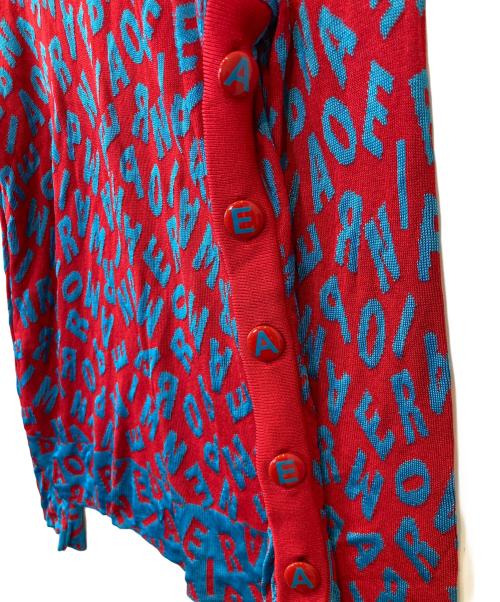 EMPORIO ARMANI（エンポリオアルマーニ）EMPORIO ARMANI (エンポリオアルマーニ) 総柄ニット レッド サイズ:40の古着・服飾アイテム