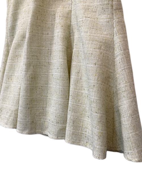 DEA. by ROBE de FLEURS（ディア バイローブドフルール）DEA. by ROBE de FLEURS (ディア バイローブドフルール) フロントジッパーパフスリーブロングキャバドレス　DE2888 グリーン サイズ:Sの古着・服飾アイテム