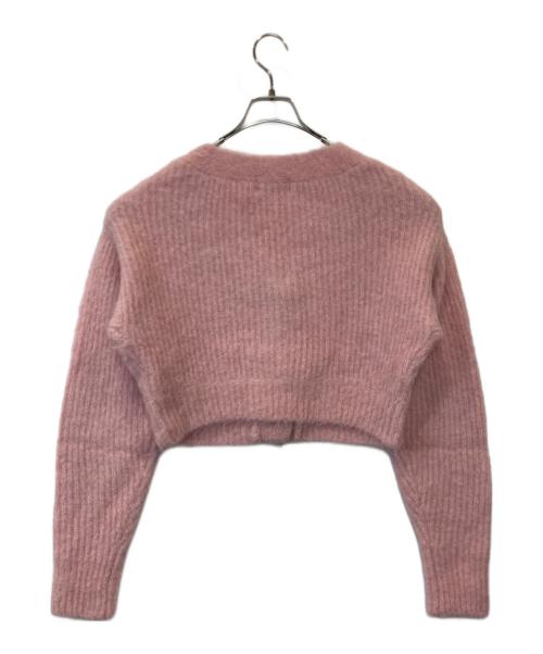 Lily Brown（リリーブラウン）Lily Brown (リリーブラウン) ビジューリボンニットカーデ LWND235807 ピンク サイズ:FREEの古着・服飾アイテム