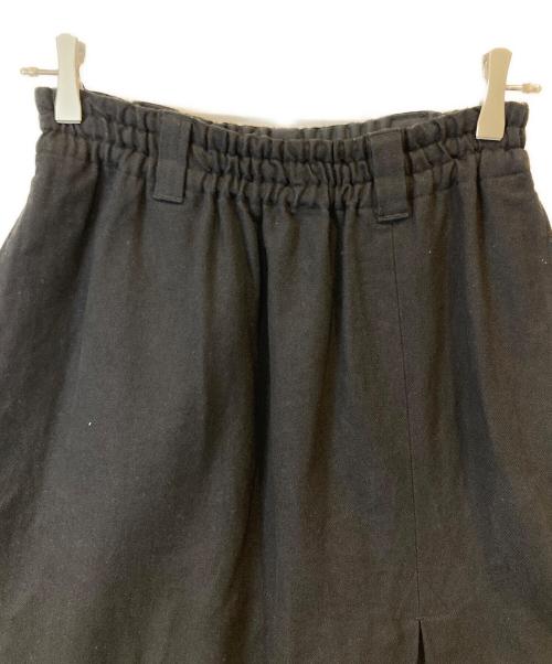 MHL（エムエイチエル）MHL (エムエイチエル) WORN LINEN COTTON DRILL　ロングスカート　595-3132501 ブラック サイズ:1の古着・服飾アイテム