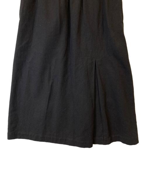 MHL（エムエイチエル）MHL (エムエイチエル) WORN LINEN COTTON DRILL　ロングスカート　595-3132501 ブラック サイズ:1の古着・服飾アイテム