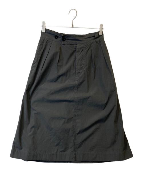 MHL（エムエイチエル）MHL (エムエイチエル) FINE COMPACT COTTON POPLIN SKIRT　595-3132505 グレー サイズ:1の古着・服飾アイテム