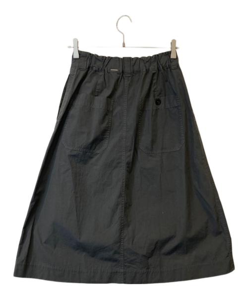 MHL（エムエイチエル）MHL (エムエイチエル) FINE COMPACT COTTON POPLIN SKIRT　595-3132505 グレー サイズ:1の古着・服飾アイテム